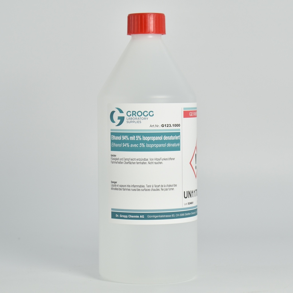 Ethanol 94% denatured with 5% isopropanol