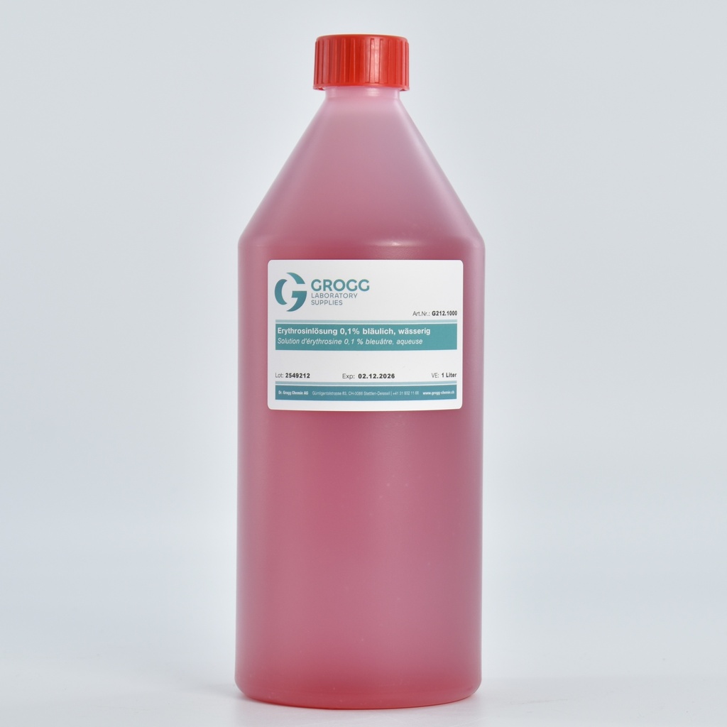 Eritrosina soluzione 0,1% bluastra, acquosa