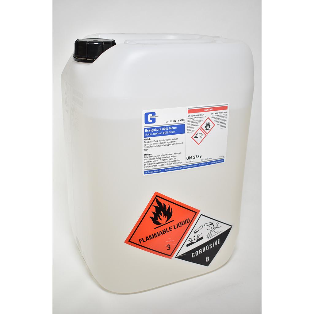 Acide acétique 80% techn.
