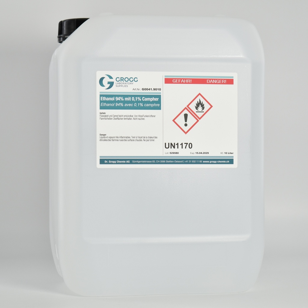 Ethanol 94% with 0.1% camphor