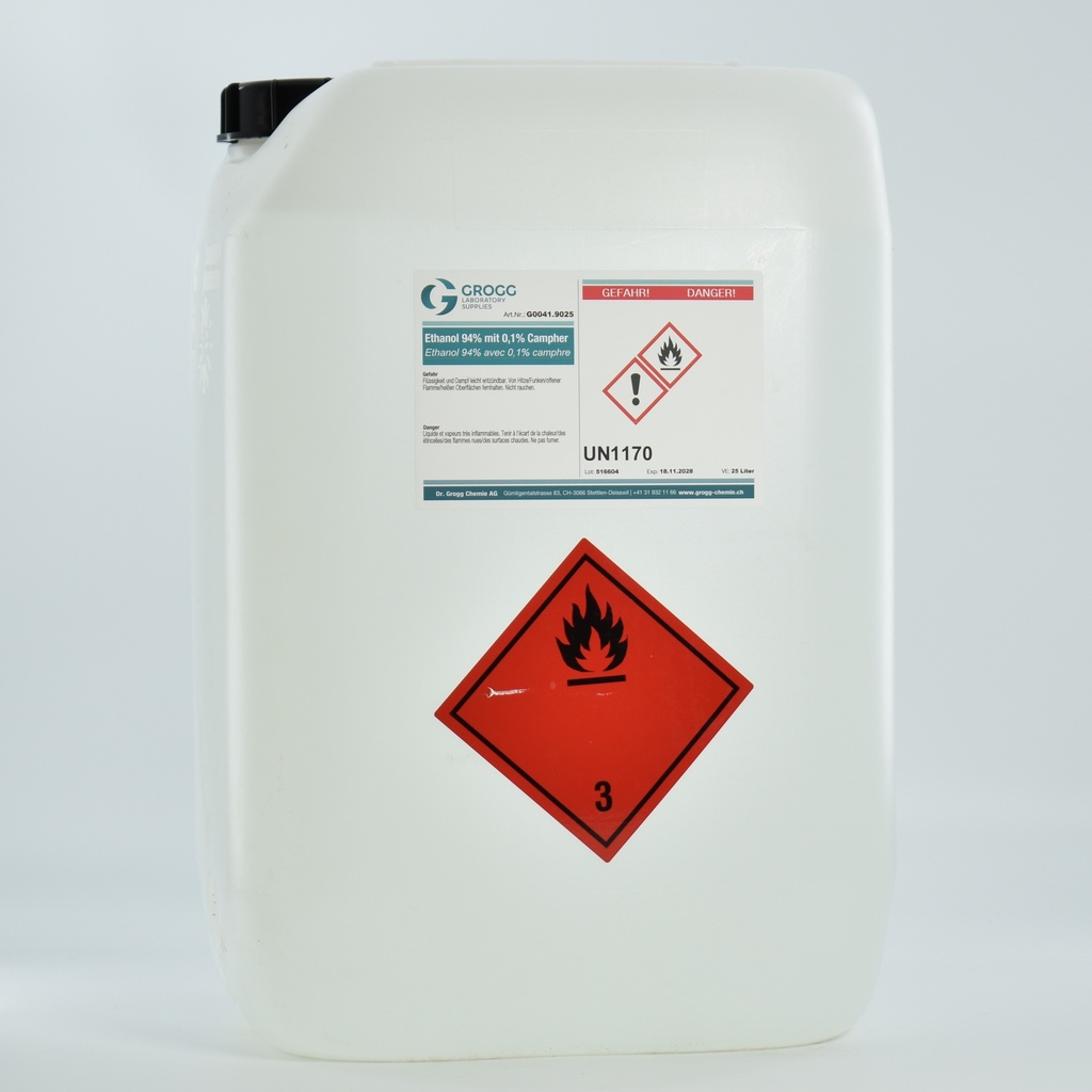 Ethanol 94% with 0.1% camphor