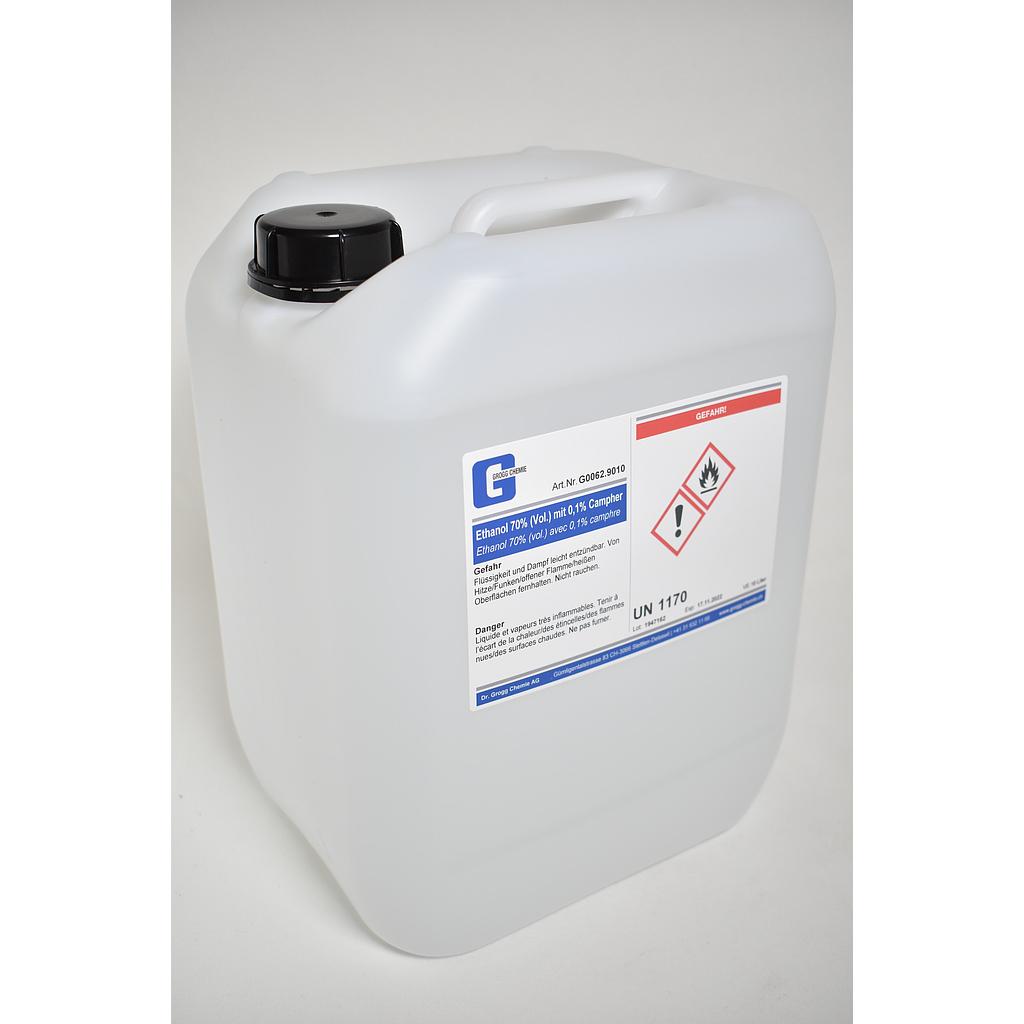 Ethanol 70% (vol.) with 0.1% camphor