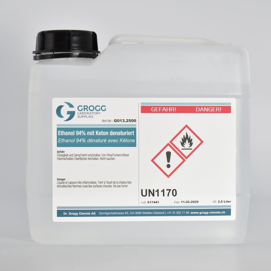 Ethanol 94% dénaturé avec Kétone