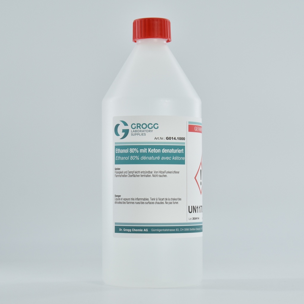 Ethanol 80% dénaturé avec cétone