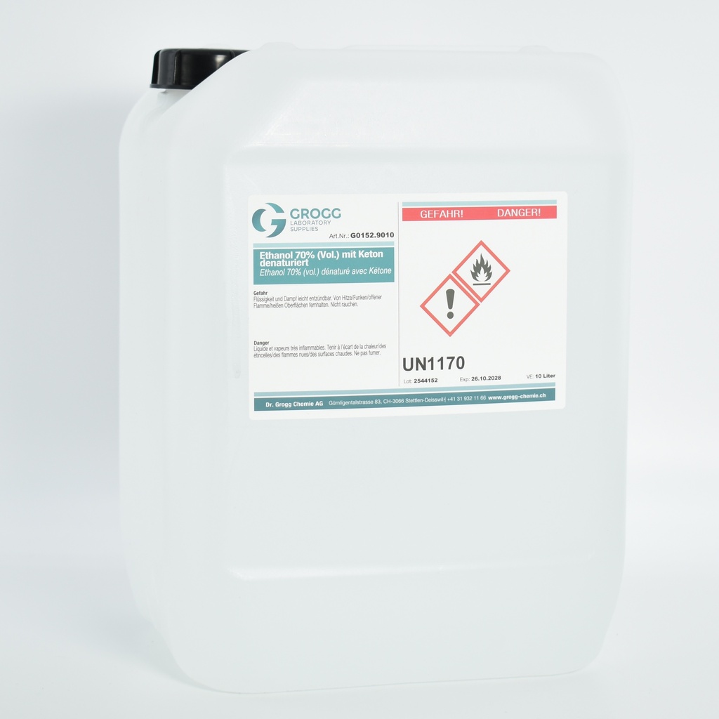 Ethanol 70% (vol.) denatured with ketone
