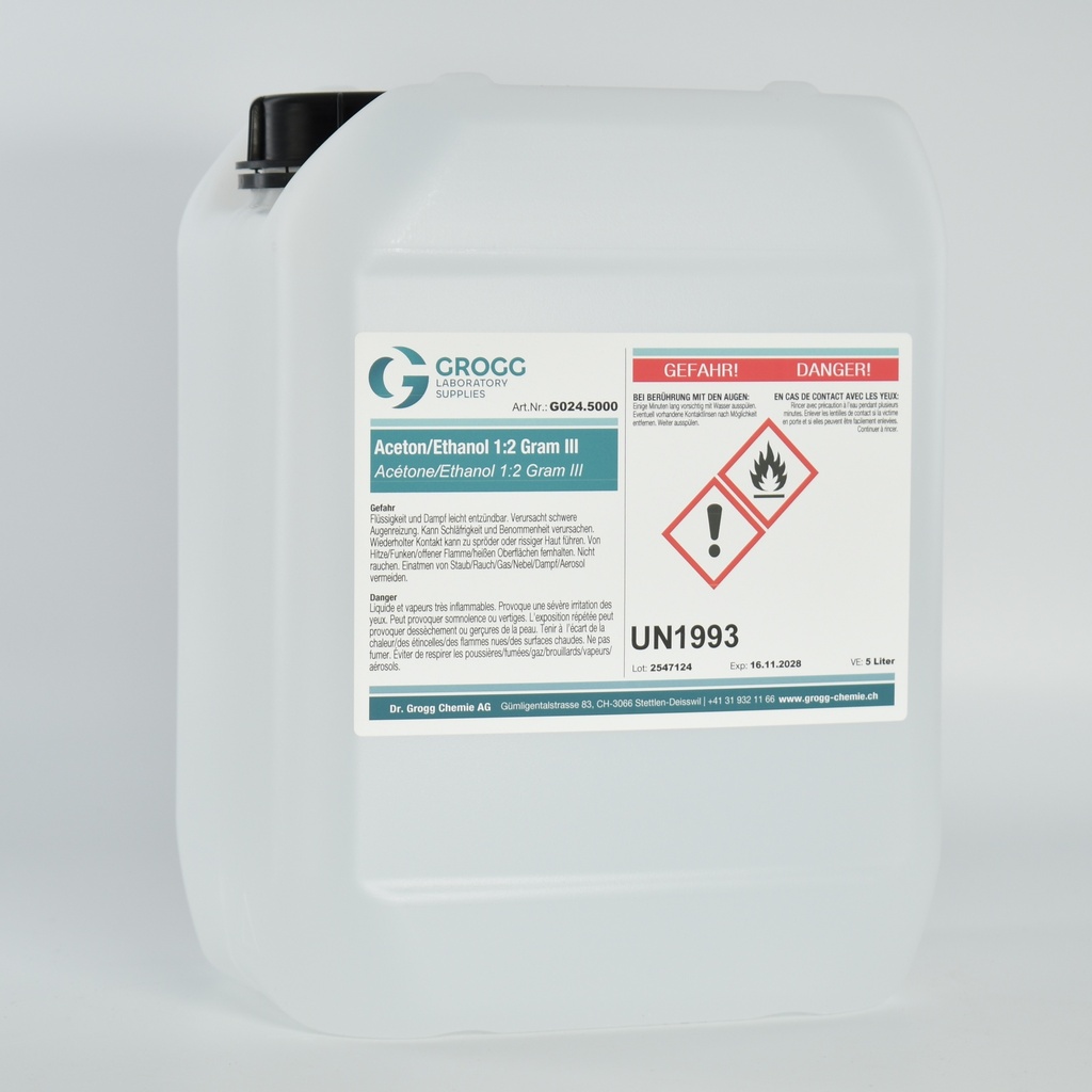Acétone/Ethanol 1:2 Gram III