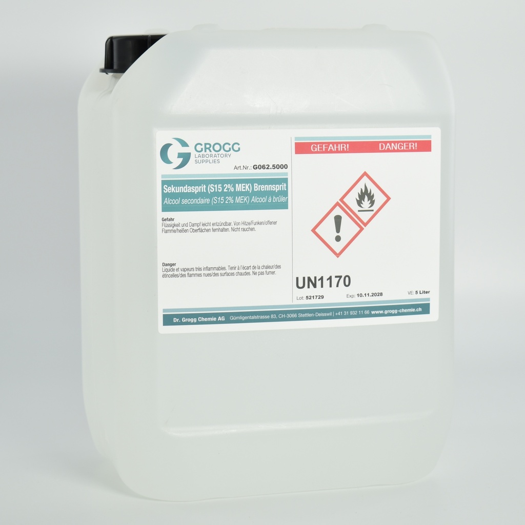 Sekundasprit (S15 2% MEK) Brennsprit