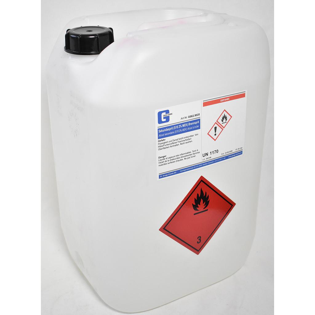Alcool secondaire (S15 2,5% MEK/MIBK) Alcool à brûler