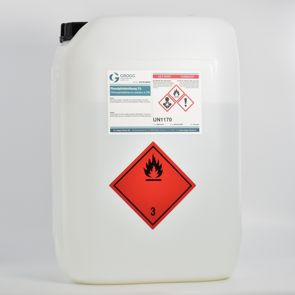 Solution de phénolphtaléine à 2%