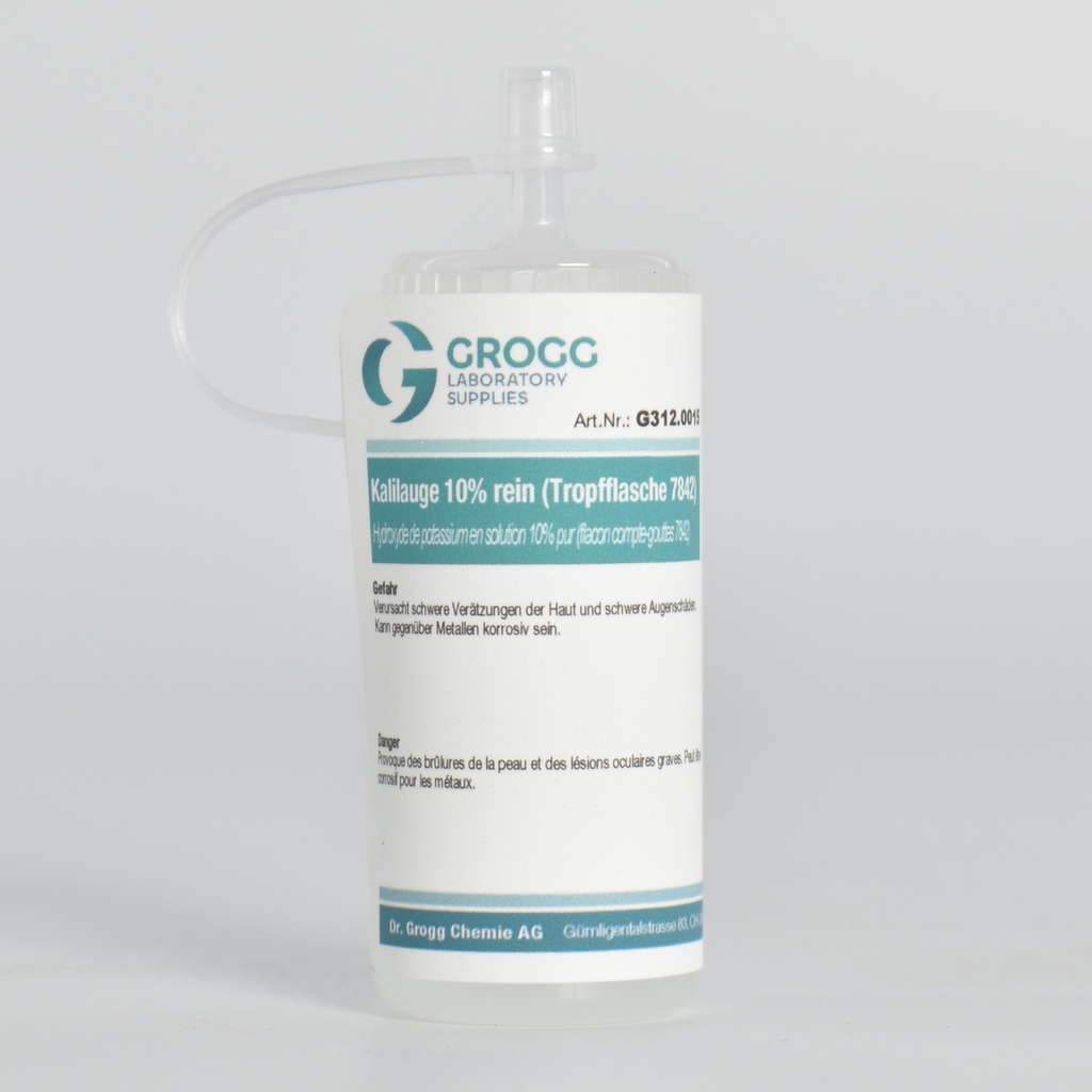 Solution d'hydroxyde de potassium 10% pur (flacon compte-gouttes 7842)