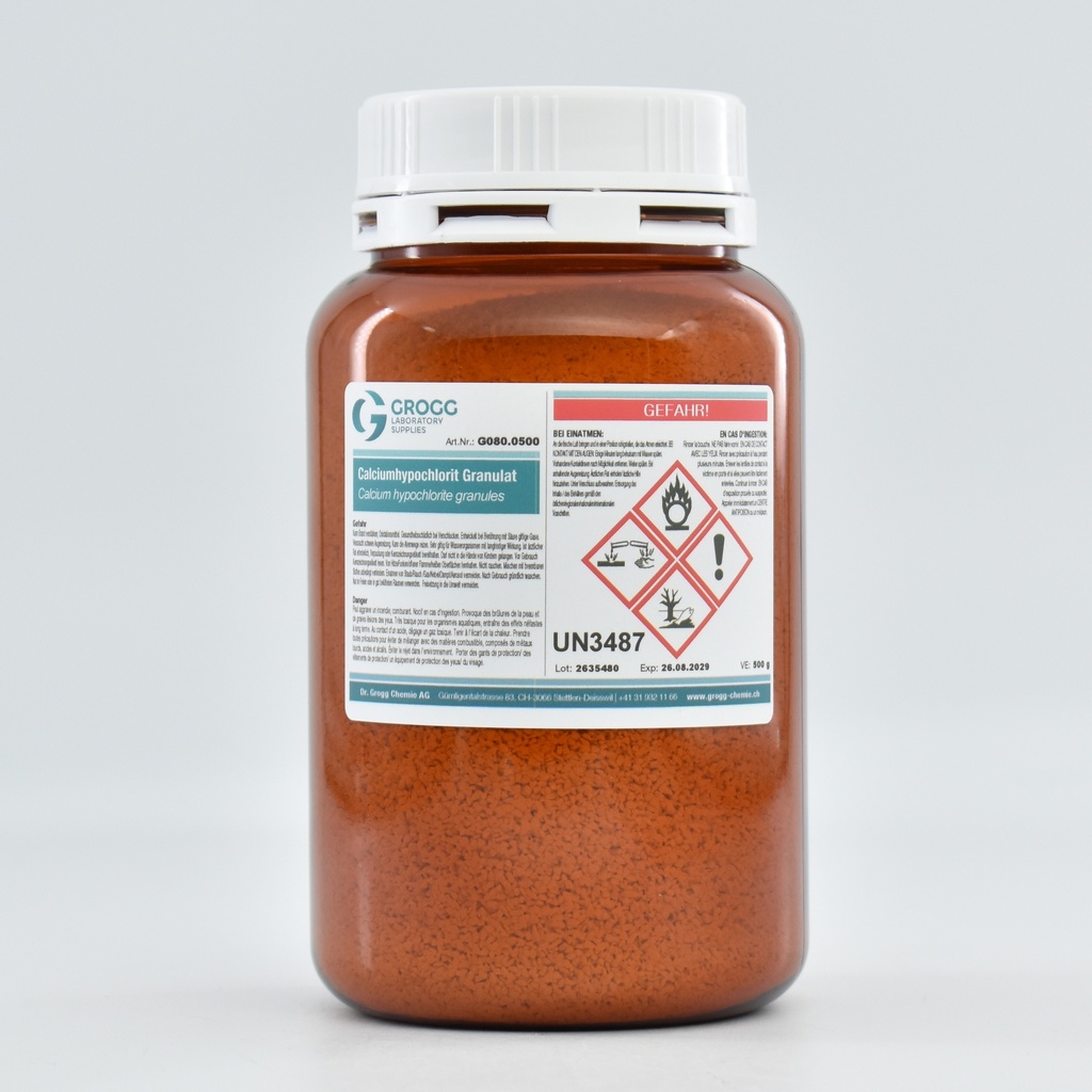 Hypochlorite de calcium granulés