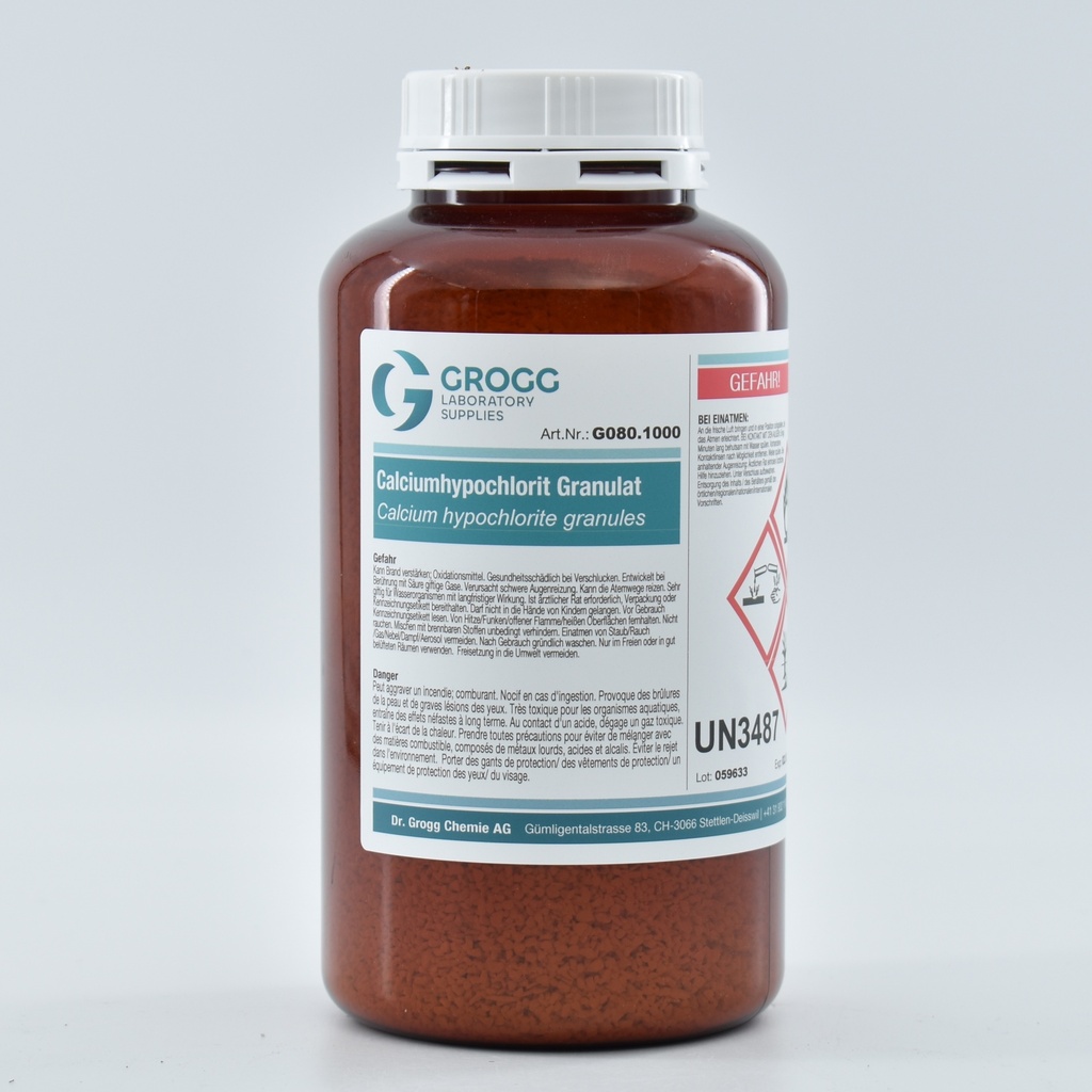 Hypochlorite de calcium granulés