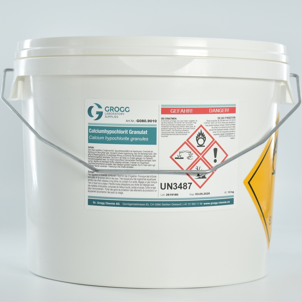 Hypochlorite de calcium granulés