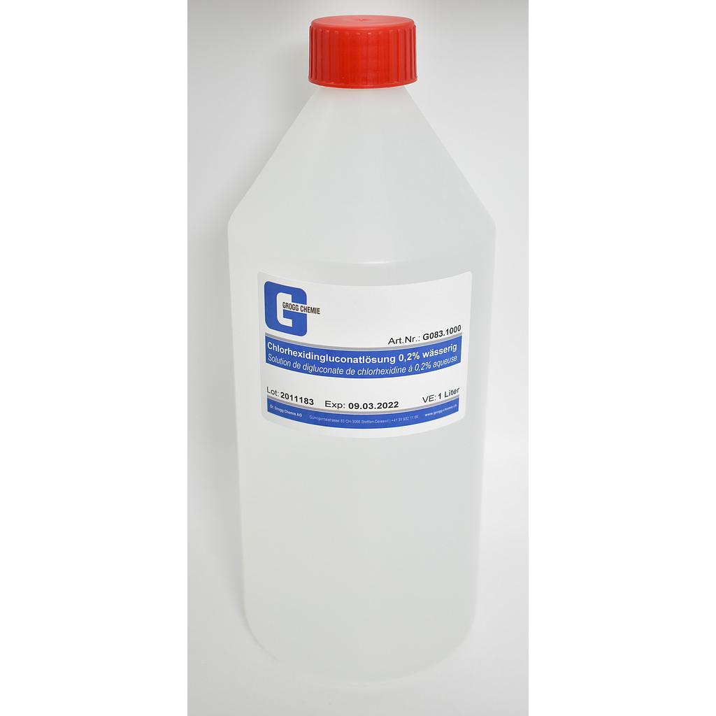 Solution de digluconate de chlorhexidine à 0,2% aqueuse