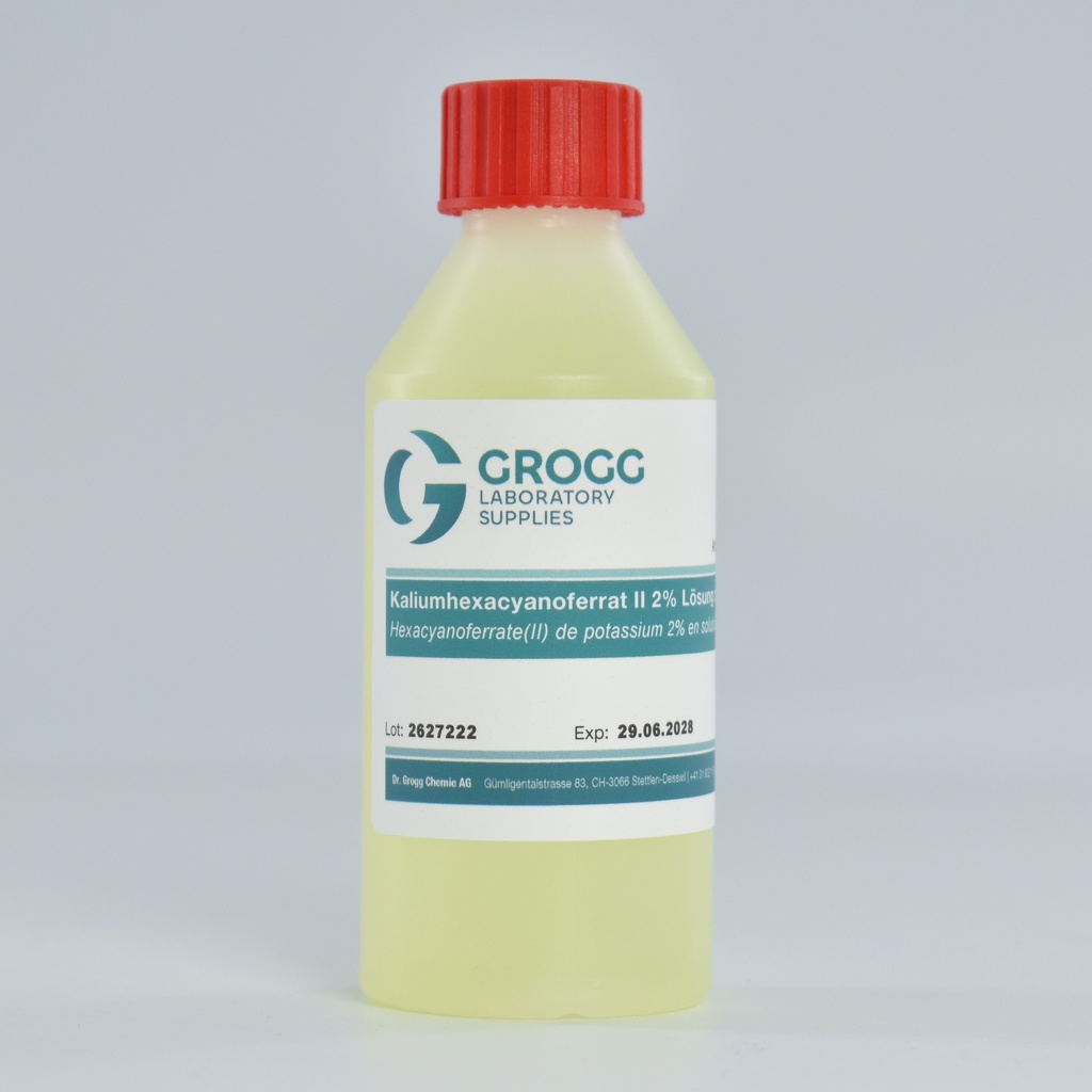 Potassium hexacyanoferrate II 2% solution