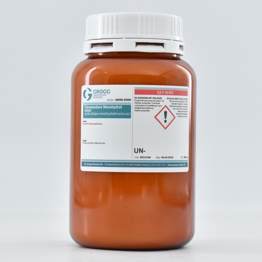 Acido citrico monoidrato extra puro