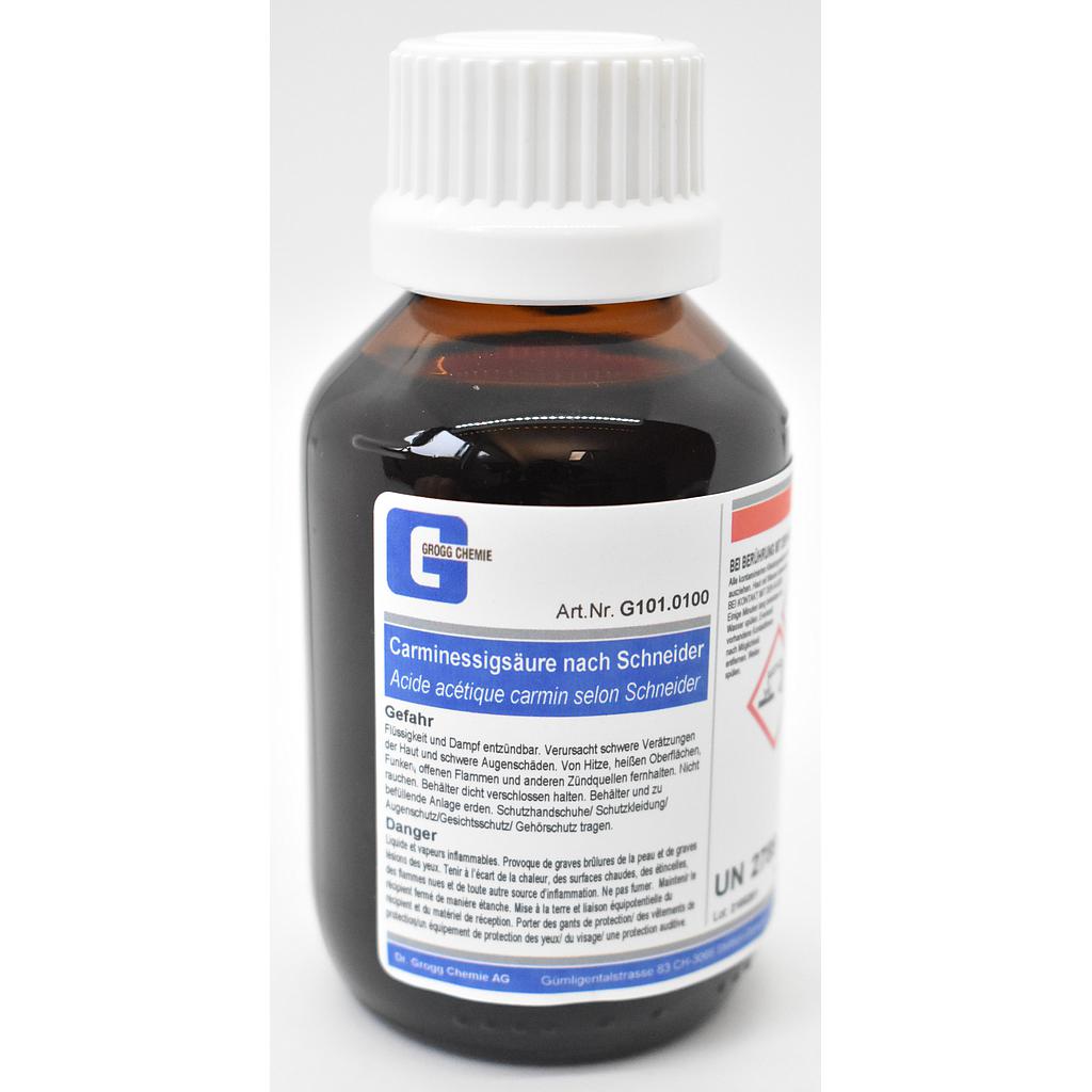 Carmine acetic acid according to Schneider