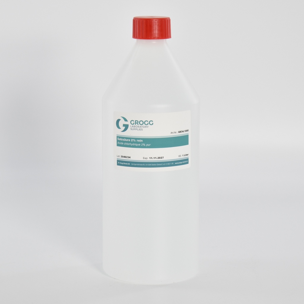 Acide chlorhydrique 2% pur