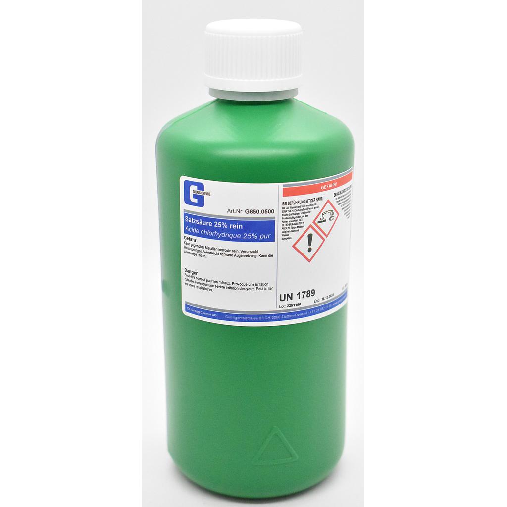 Acide chlorhydrique 25% pur