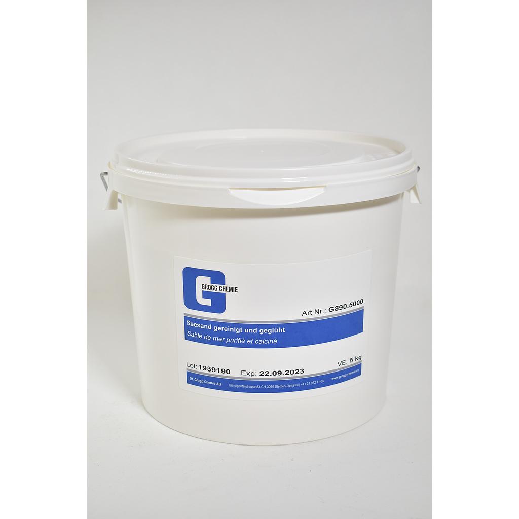 Sable marin nettoyé et recuit