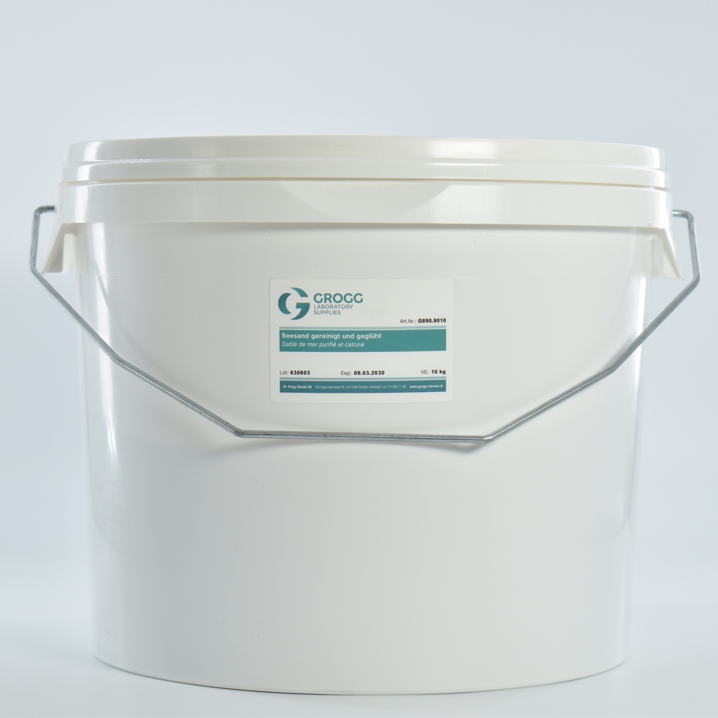 Sea sand cleaned and annealed