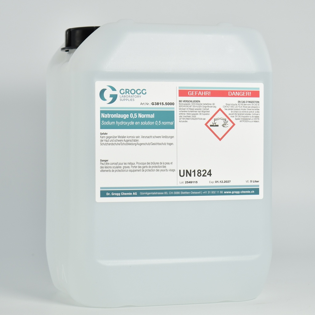 Sodium hydroxide solution 0.5 Normal