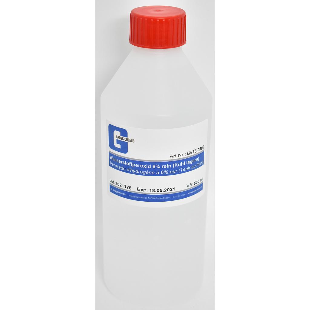 Peroxyde d'hydrogène 6% extra pur (Tenir au frais)