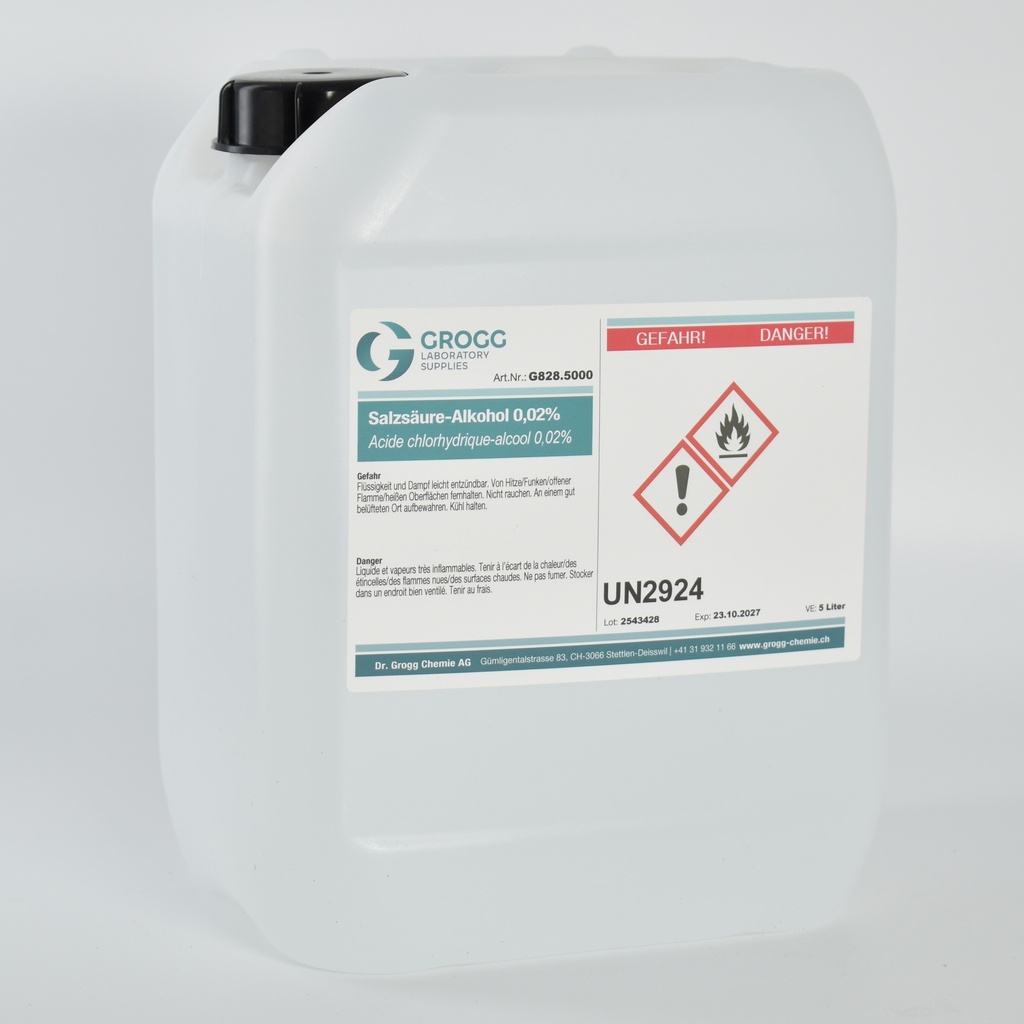 Acide chlorhydrique-alcool 0,02%
