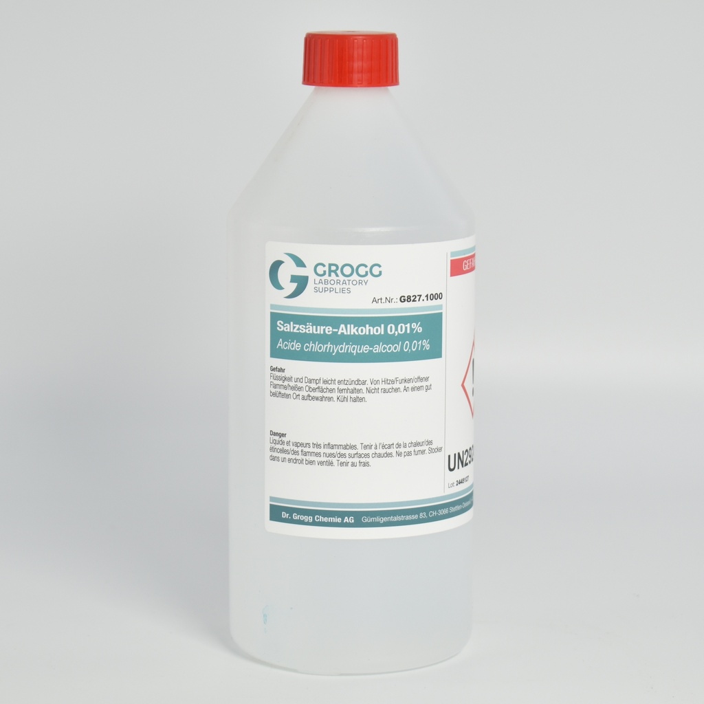 Acido cloridrico-alcool 0,01%