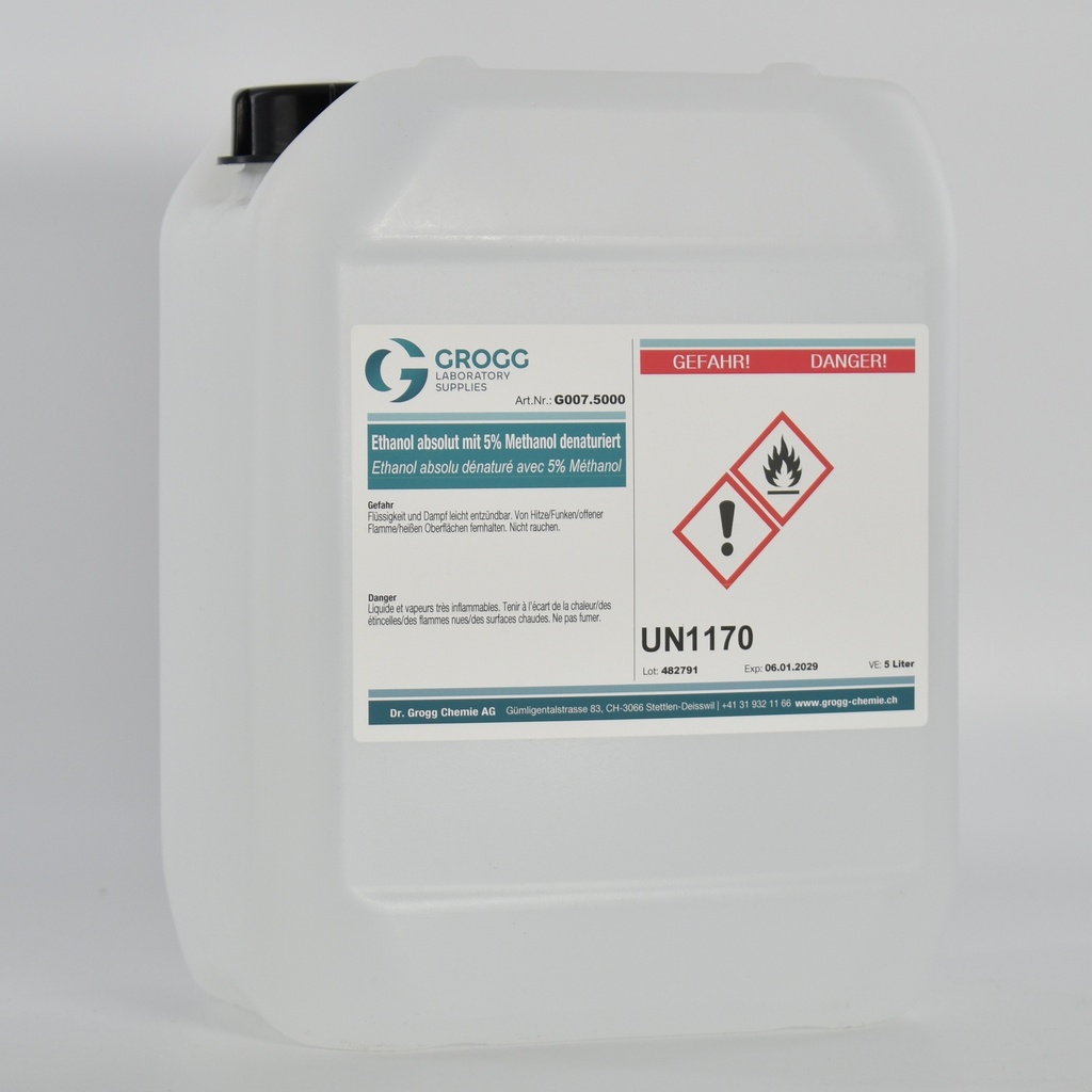 Ethanol absolu dénaturé avec 5% de méthanol