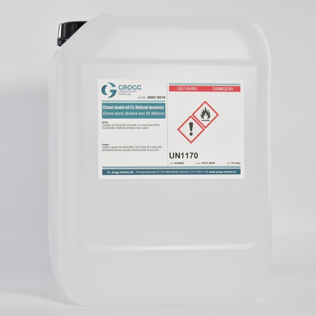 Ethanol absolu dénaturé avec 5% de méthanol