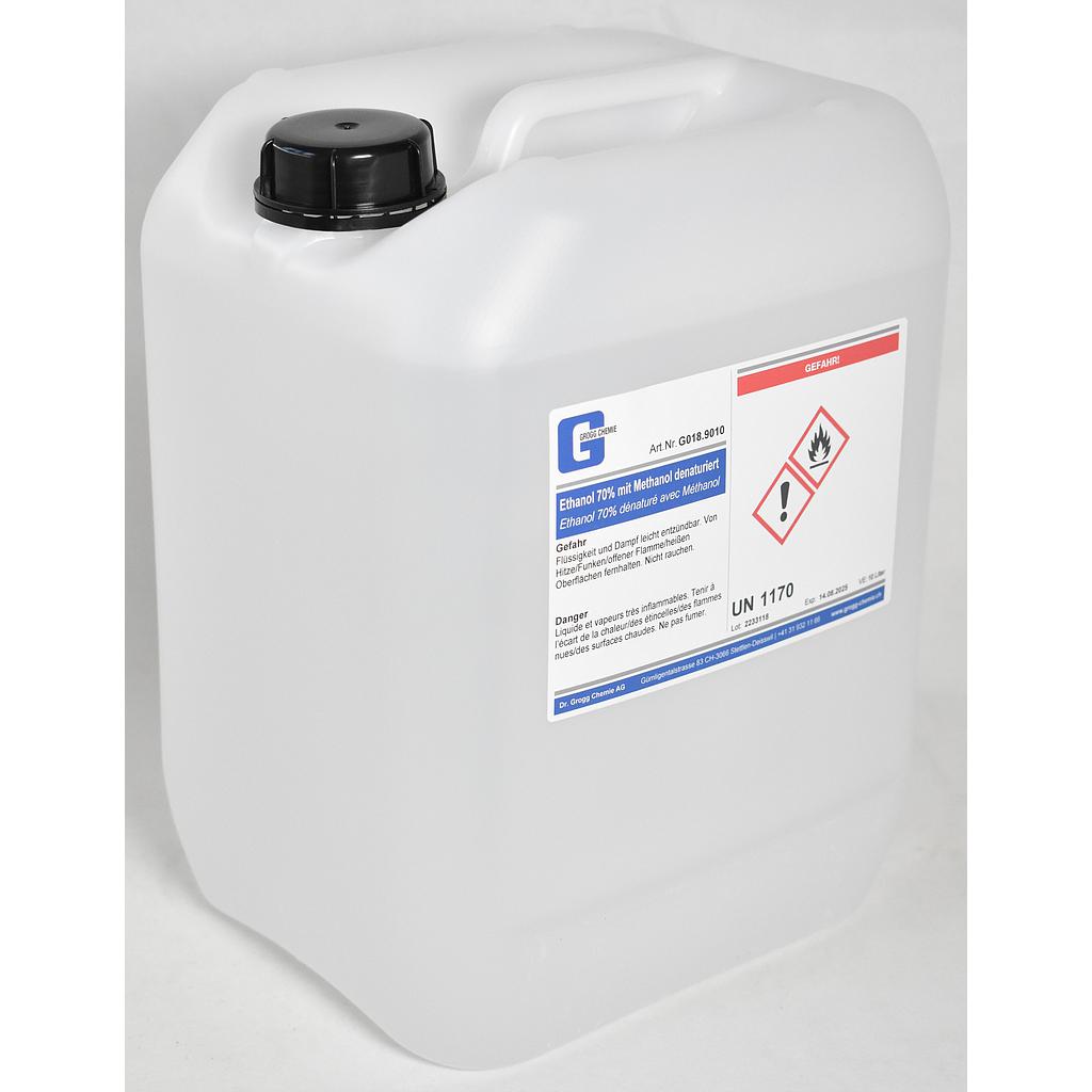 Éthanol 70% (vol.) dénaturé avec du méthanol