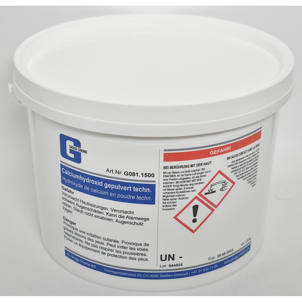 Calcium hydroxide powdered techn.