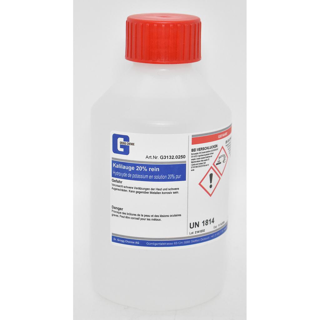 Hydroxyde de potassium en solution 20% pur
