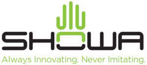 SHOWA CS720 full nitrile coated chemical protective glove Type A with rough finish extra coating on hand on seamless PEster/nylon liner; Contact heat resistance level 1; size 7/S