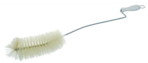 Bottle brush natural bristles Ø 50 mm, length: 340 mm galvanized iron wire
