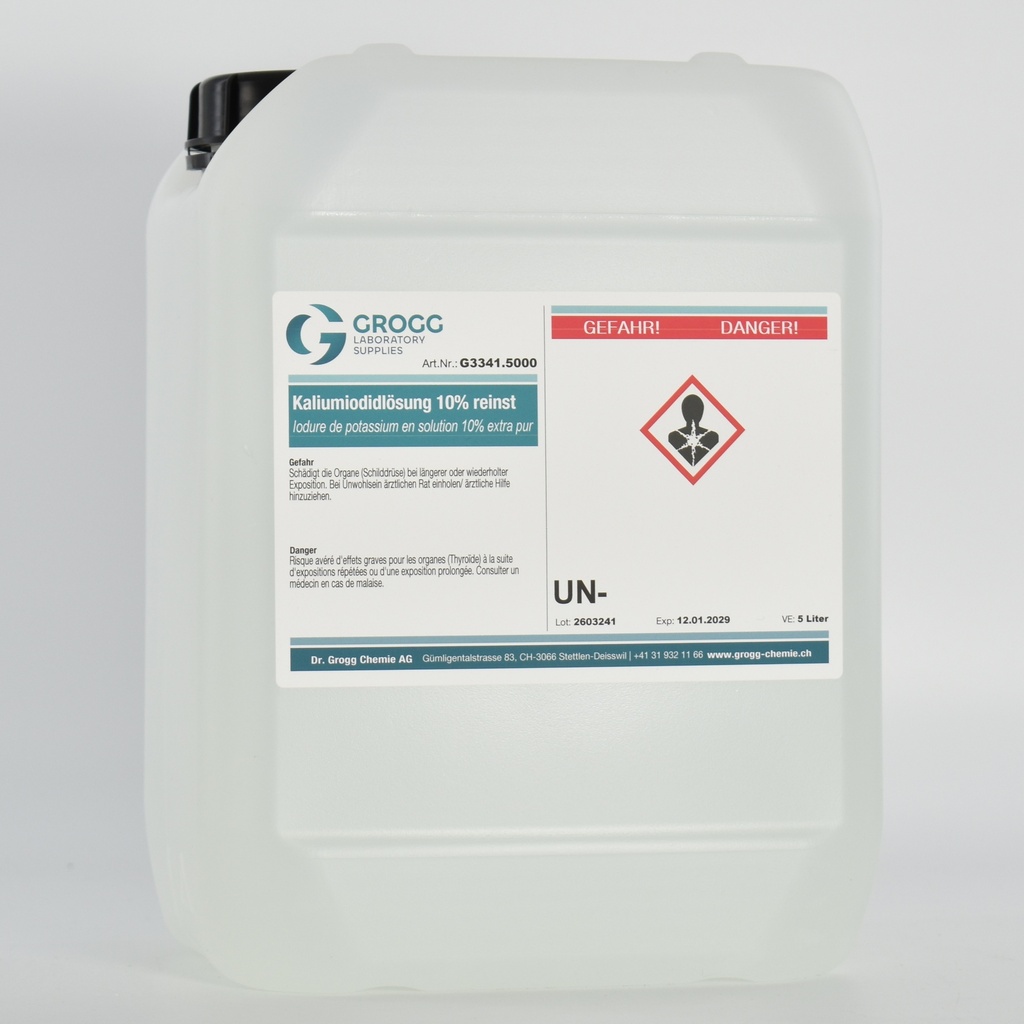 Solution d'iodure de potassium 10% extra pure