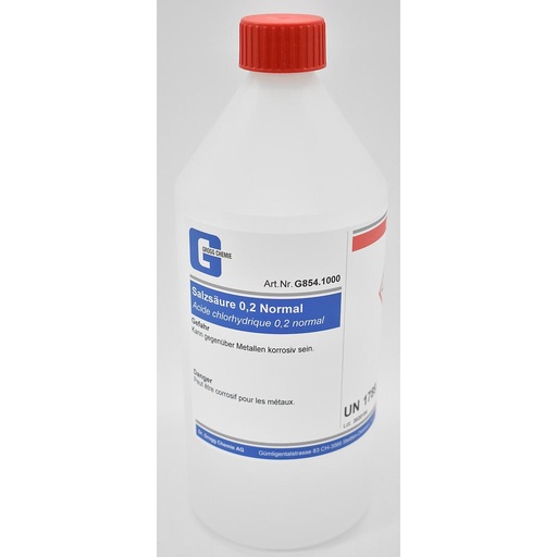 [G854.1000] Acide chlorhydrique 0,2 normal