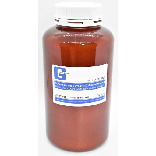 [G021.1000] Aluminium-ammonium sulfate dodecahydraté extra pur