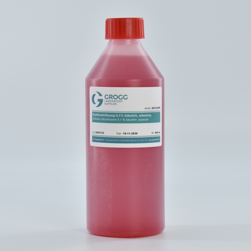[G212.0500] Erythrosine solution 0.1% bluish, aqueous