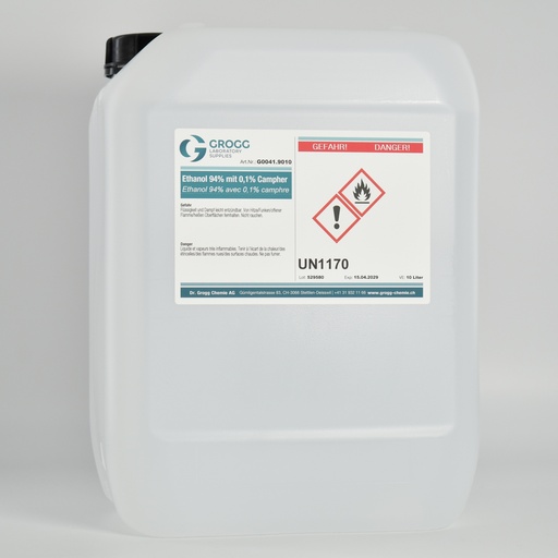 [G0041.9010] Ethanol 94% avec 0,1% camphre