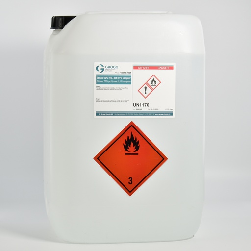 [G0062.9025] Ethanol 70% (vol.) avec 0,1% de camphre