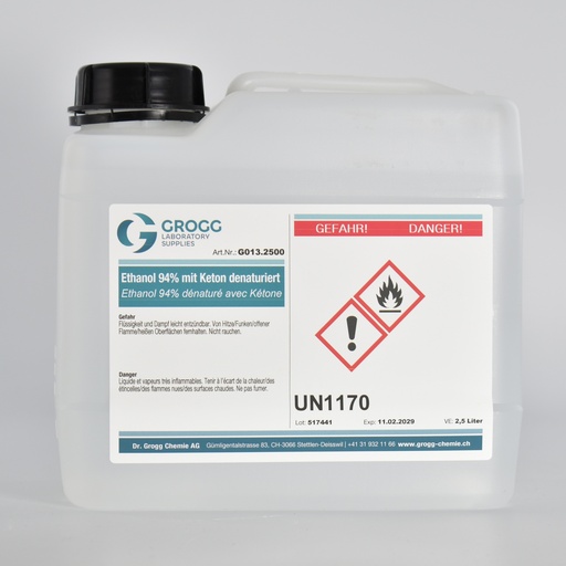 [G013.2500] Ethanol 94% mit Keton denaturiert