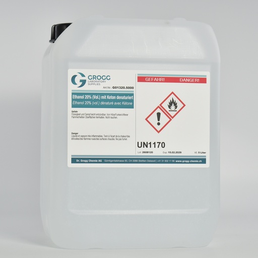 [G01320.5000] Ethanol 20% (vol.) dénaturé avec Kétone