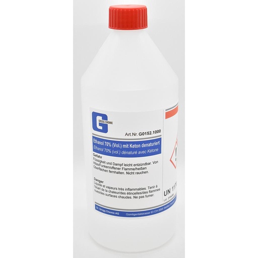 [G0152.1000] Ethanol 70% (vol.) denatured with ketone