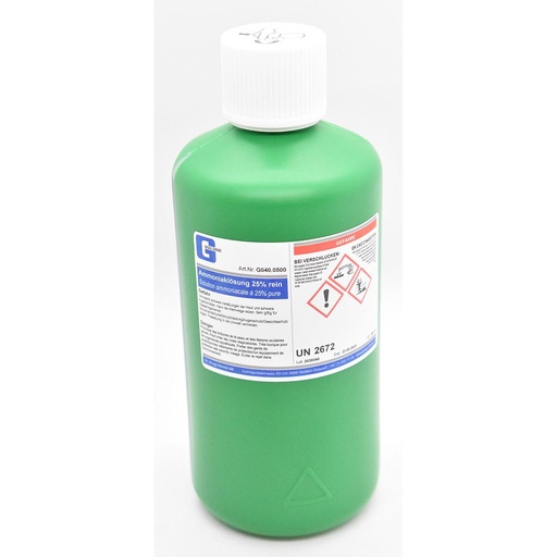 [G040.0500] Ammonia solution 25% pure