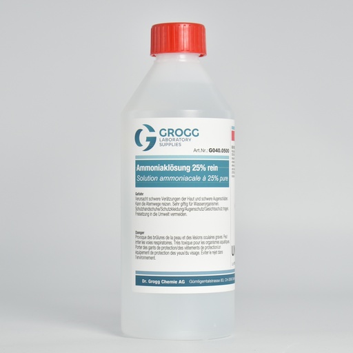 [G040.0500] Solution d'ammoniaque pure à 25%