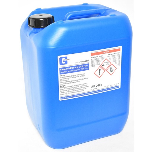 [G040.9010] Soluzione di ammoniaca pura al 25%