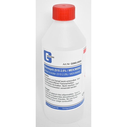 [G060.0500] Methylated spirit (S15 2.5% / MEK/MIBK) for combustion purposes