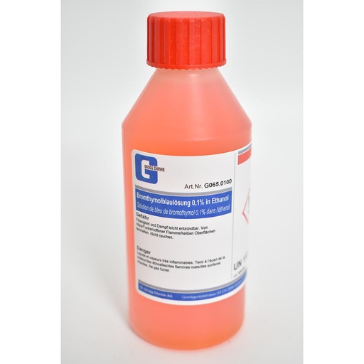 [G065.0100] Bromthymolblaulösung 0,1% in Ethanol